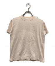 BALENCIAGA (バレンシアガ) ビッグロゴタブタイトクルーネックTシャツ ピンク サイズ:S