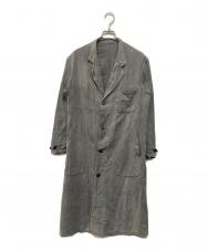 FOR black chambray atlier coat (フォー ブラック シャンブレー アトリエ コート) 40’S~ アトリエコート EURO vintage 黒シャン グレー サイズ:不明