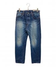EVISU (エヴィス) 塩谷ブラザーズ 大黒 カモメペイント デニムパンツ インディゴ×イエロー サイズ:SIZE 30