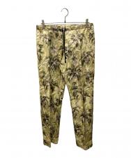 DRIES VAN NOTEN (ドリスヴァンノッテン) フラワーサテンパンツ イエロー サイズ:48