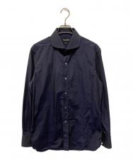 TOM FORD (トムフォード) ダブルカフスコットンシャツ ネイビー サイズ:38