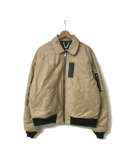 中古 古着通販 Ttt Msw ティー Patchwork Reversible Ma 1 ベージュ サイズ L Ttt aw Jk02 ブランド 古着通販 トレファク公式 Trefac Fashion