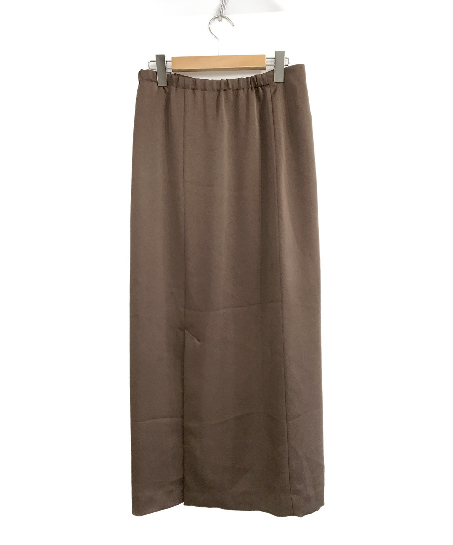 FRAMeWORK (フレームワーク) ヘビーサテンタイトスカート ブラウン サイズ:38 20SS
