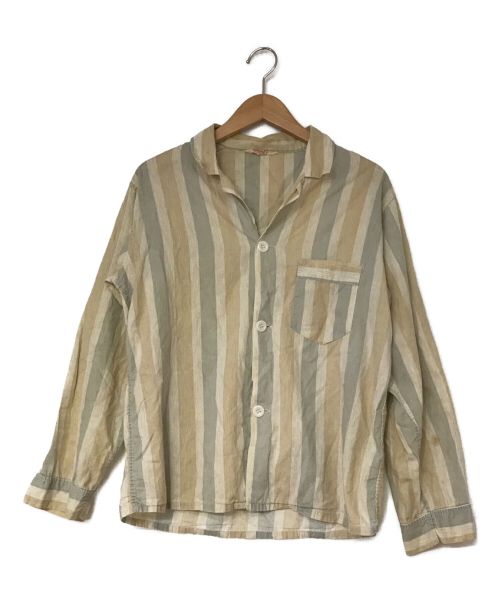HANWAY（ハンウェイ）HANWAY (ハンウェイ) 50`S パジャマシャツ ベージュ サイズ:表記無しの古着・服飾アイテム