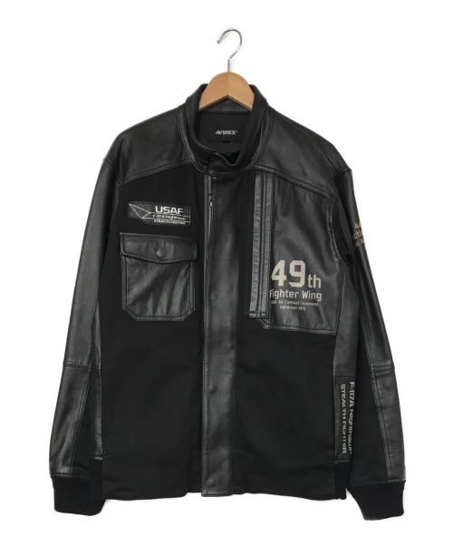 AVIREX（アヴィレックス）AVIREX (アヴィレックス) ナイトホークジャケット ブラック サイズ:XLの古着・服飾アイテム