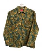 SUPREME（）の古着「21AW Paisley Fleece Shirt」｜ブラウン×グリーン