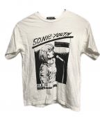 Hysteric Glamour（）の古着「SONIC YOUTH/LIVE IN BREMEN 1991 Tシャツ」｜ホワイト×ブラック
