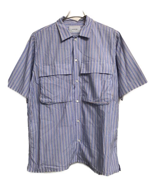 PORT BY ARK（ポートバイアーク）PORT BY ARK (ポートバイアーク) Regular Collar Shirt ブルー サイズ:2の古着・服飾アイテム