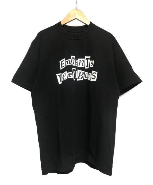 sacaix Jean Paul Gaultier（サカイ×ジャンポール・ゴルチエ）sacaix Jean Paul Gaultier (サカイ×ジャンポール・ゴルチエ) Enfants Terribles Print T-Shirt ブラック サイズ:2の古着・服飾アイテム