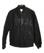SUPREME（）の古着「Harlequin Wool Varsity Jacket ウールバーシティジャケット」｜ブラック