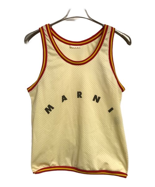 MARNI（マルニ）MARNI (マルニ) ロゴメッシュタンクトップバッグ アイボリー サイズ:表記無しの古着・服飾アイテム
