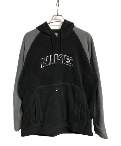 NIKE（ナイキ）NIKE (ナイキ) フリースパーカー ブラック×グレー サイズ:Lの古着・服飾アイテム