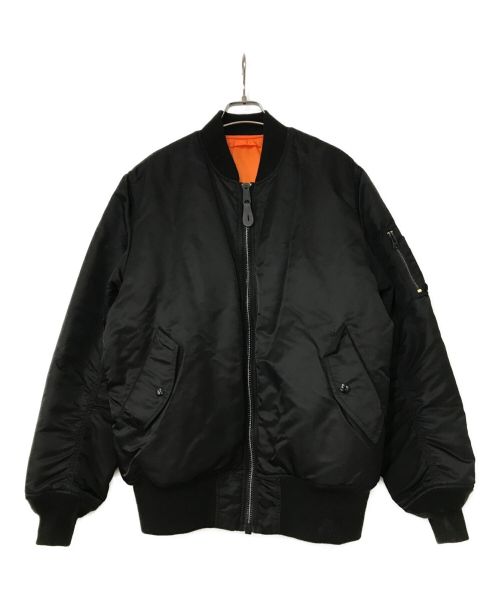 ALPHA（アルファ）ALPHA (アルファ) MA-1ジャケット ブラック サイズ:Mの古着・服飾アイテム