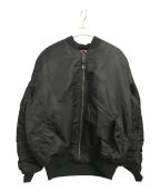 ALPHAアルファ）の古着「MA-1ジャケット」｜ブラック