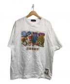 CABANキャバン）の古着「スビンコットンパレルモフラワープリントTシャツ」｜ホワイト
