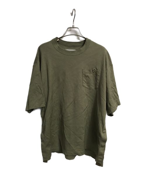 sacai（サカイ）sacai (サカイ) S Cotton Jersey T-Shirt オリーブ サイズ:3の古着・服飾アイテム
