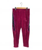doubletダブレット）の古着「LINED CHAOS EMBROIDERY TRACK PANTS」｜ショッキングピンク