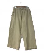 Graphpaperグラフペーパー）の古着「YOKE for Graphpaper MILITARY EASY OVER PANTS」｜ベージュ