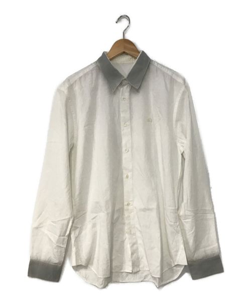 JOHN GALLIANO（ジョンガリアーノ）JOHN GALLIANO (ジョンガリアーノ) バックプリントシャツ ホワイト サイズ:54の古着・服飾アイテム