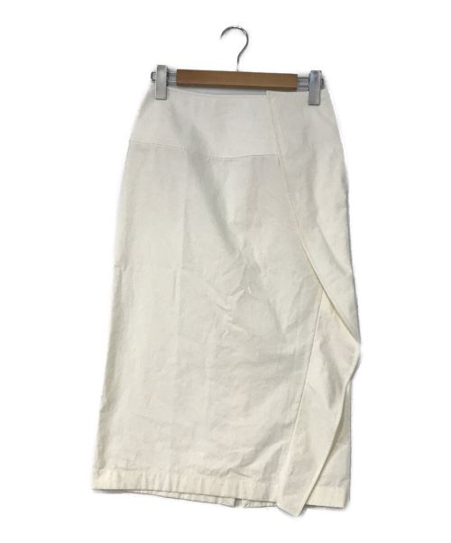 JIL SANDER（ジルサンダー）JIL SANDER (ジルサンダー) コットンナイロンロングスカート ホワイト サイズ:32の古着・服飾アイテム