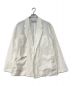 MISEI（ミセイ）の古着「Linen Buttonsless Jacket」｜ホワイト
