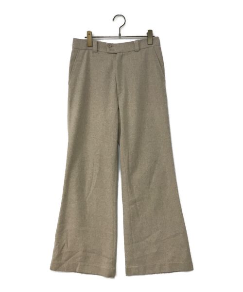 SHIKITARI（シキタリ）SHIKITARI (シキタリ) herringbone flare pants ベージュ サイズ:Ｍの古着・服飾アイテム