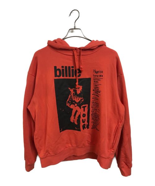 BILLIE EILISH（ビリーアイリッシュ）Billie Eilish (ビリーアイリッシュ) プルオーバーパーカー オレンジ サイズ:Mの古着・服飾アイテム
