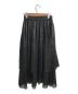 1er Arrondissement (プルミエ アロンディスモン) レザーライクオーガンジープリーツスカート ブラック サイズ:M：9800円