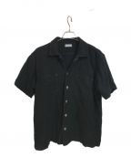 COMME des GARCONSコムデギャルソン）の古着「パイル半袖シャツ」｜ブラック