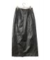 ETRE TOKYO (エトレトウキョウ) フェイクレザーラップスカート ブラック サイズ:M：14800円