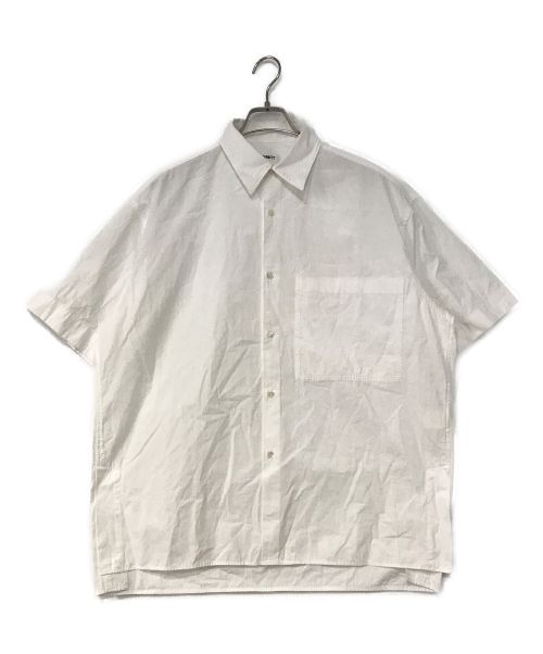 AUBETT（オーベット）AUBETT (オーベット) ヘビーブロードサイドベント半袖オーバーシャツ ホワイト サイズ:4の古着・服飾アイテム