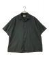 HERILL（ヘリル）の古着「Cotton Silk Open Collar S/S Shirts」｜ブラック