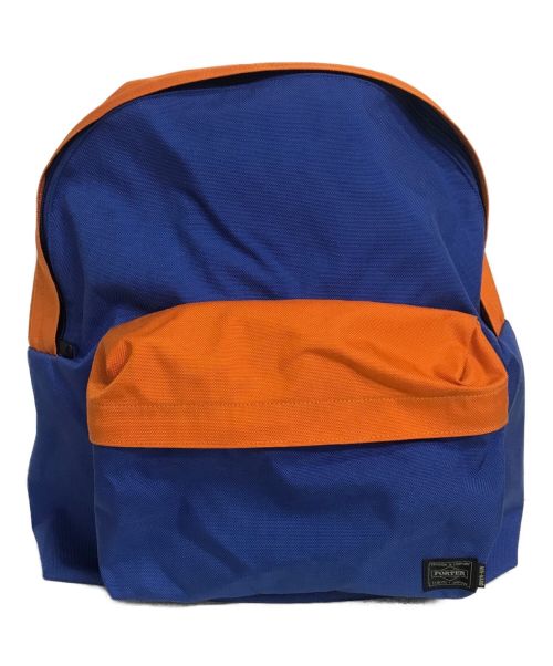 PORTER（ポーター）PORTER (ポーター) min-nano (ミンナノ) バイカラーバックパック ブルー×オレンジ サイズ:記載なしの古着・服飾アイテム