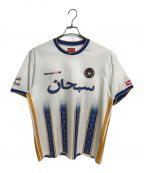 SUPREMEシュプリーム）の古着「Arabic Logo Soccer Jersey Short」｜ホワイト