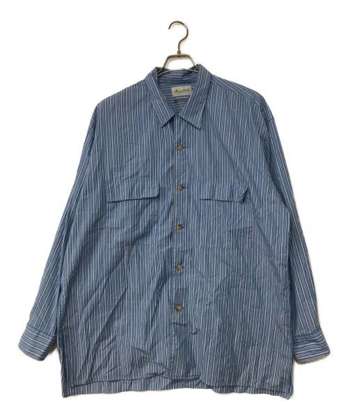 Marvine Pontiak Shirt Makers（マーヴィンポンティアックシャツメイカーズ）Marvine Pontiak Shirt Makers (マーヴィンポンティアックシャツメイカーズ) Open Collar SH ブルー サイズ:1の古着・服飾アイテム
