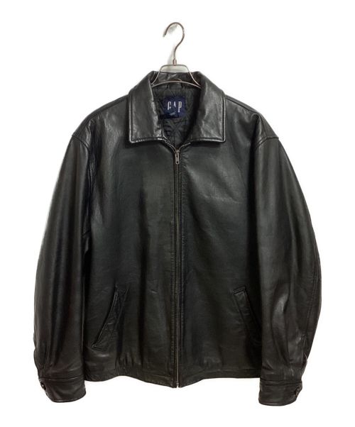 OLD GAP（オールドギャップ）OLD GAP (オールドギャップ) レザージャケット ブラック サイズ:Ｍの古着・服飾アイテム