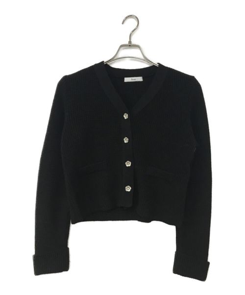 Rene（ルネ）Rene (ルネ) Knit Cardigan ブラック サイズ:36の古着・服飾アイテム