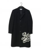 OFFWHITEオフホワイト）の古着「Black wool blend coat」｜ブラック