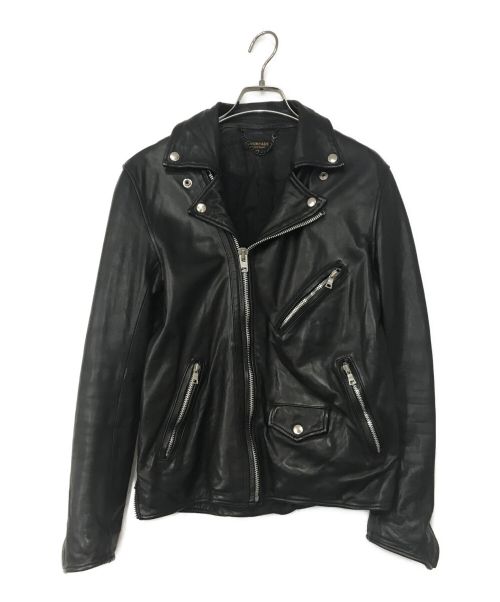 A vontade（アボンタージ）A vontade (アボンタージ) カウハイドライダースジャケット ブラック サイズ:Sの古着・服飾アイテム