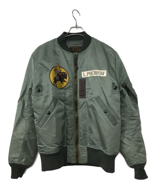 Pherrow's（フェローズ）PHERROW'S (フェローズ) MA-1ジャケット グリーン サイズ:XLの古着・服飾アイテム