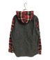 SUPREME (シュプリーム) Hooded Denim Shirt レッド×ブラック サイズ:L：9000円