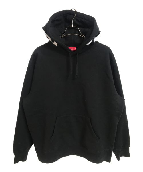 SUPREME（シュプリーム）SUPREME (シュプリーム) Contrast Hooded Sweatshirt ブラック サイズ:Lの古着・服飾アイテム