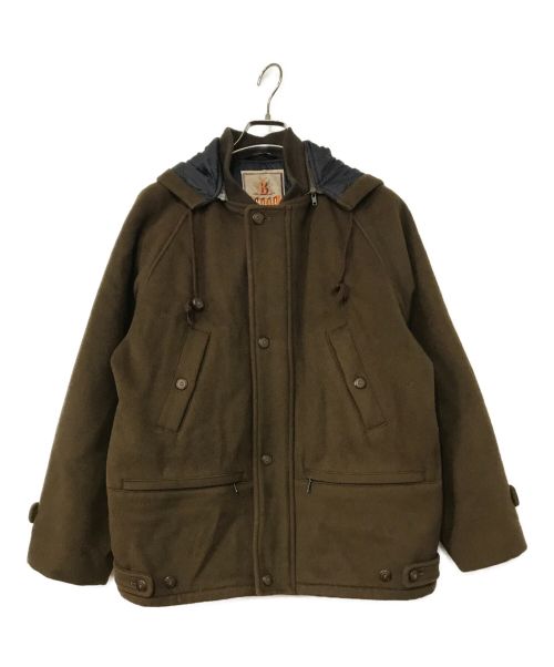 BARACUTA（バラクータ）BARACUTA (バラクータ) フーデッドウールジャケット ブラウン サイズ:Lの古着・服飾アイテム