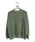 UNUSED（アンユーズド）の古着「Crochet crewneck sweater」｜グリーン