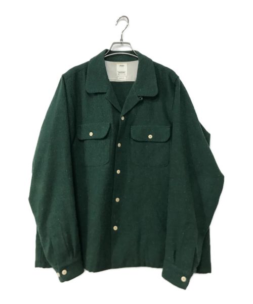 VISVIM（ビズビム）VISVIM (ビズビム) BOOMER SHIRT L/S グリーン サイズ:3の古着・服飾アイテム