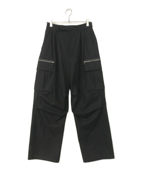 juha（ユハ）juha (ユハ) HIGH TWISTED CARGO PANTS ブラック サイズ:3の古着・服飾アイテム