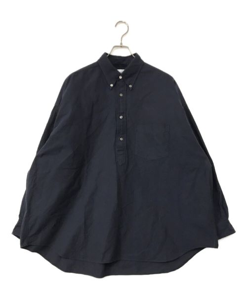 Graphpaper（グラフペーパー）Graphpaper (グラフペーパー) Oxford Oversized B.D Pullover Shirt ネイビー サイズ:Fの古着・服飾アイテム