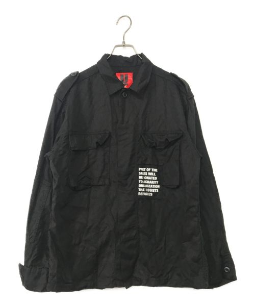UNDERCOVER（アンダーカバー）UNDERCOVER (アンダーカバー) カスタムアーミーシャツジャケット ブラック サイズ:2の古着・服飾アイテム