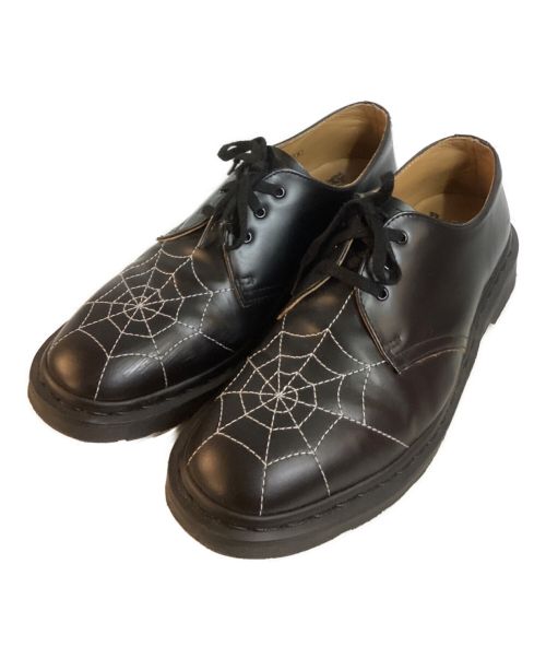 Dr.Martens（ドクターマーチン）Dr.Martens (ドクターマーチン) SUPREME (シュプリーム) 3-Eye Spiderweb ブラック サイズ:UK8の古着・服飾アイテム