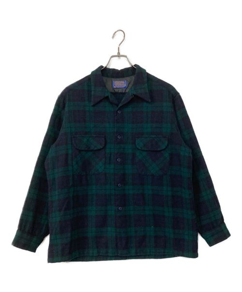 PENDLETON（ペンドルトン）PENDLETON (ペンドルトン) ウールネルシャツ ネイビー サイズ:XLの古着・服飾アイテム